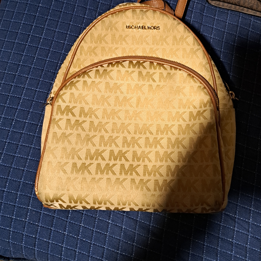 Michael Kors Tan Backpack